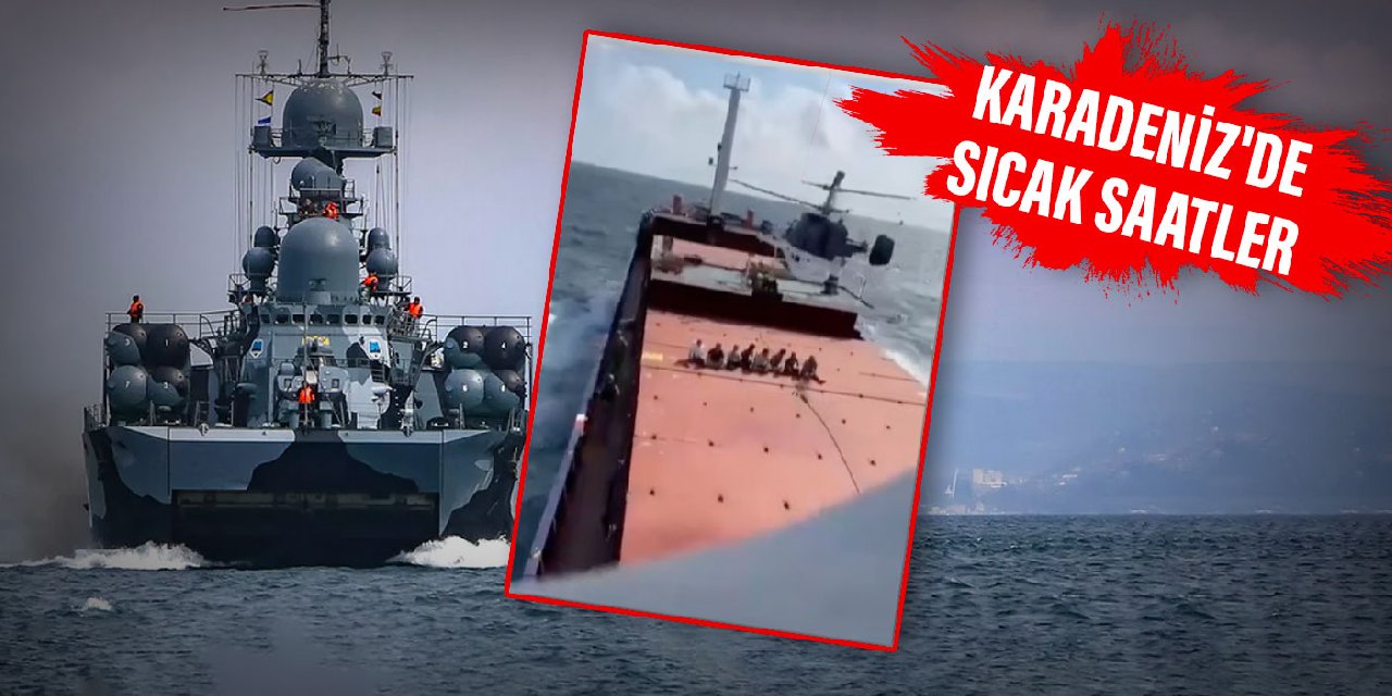Rus savaş gemisi, Karadeniz'de Şükrü Okan isimli kargo gemisine ateş açtı