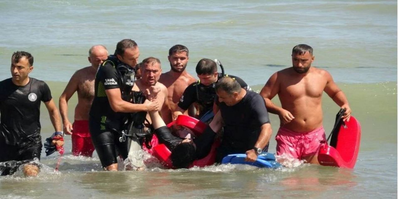 Samsun'da 5 Kişi Boğulma Tehlikesi Geçirdi